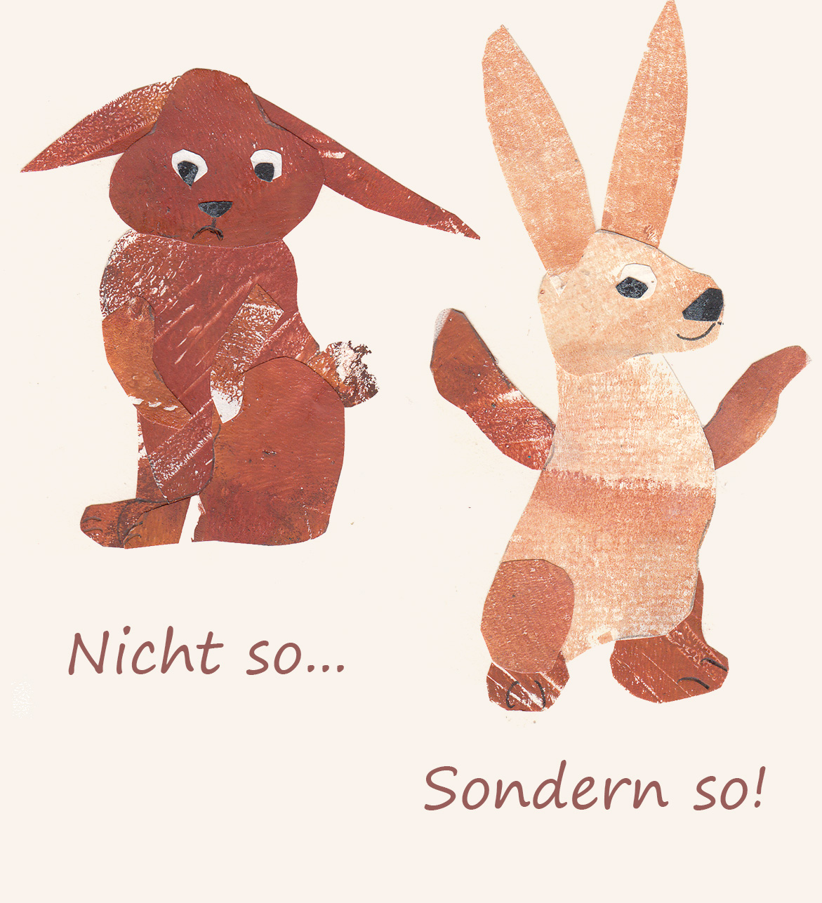 Collage Körpersprache Selbstwert