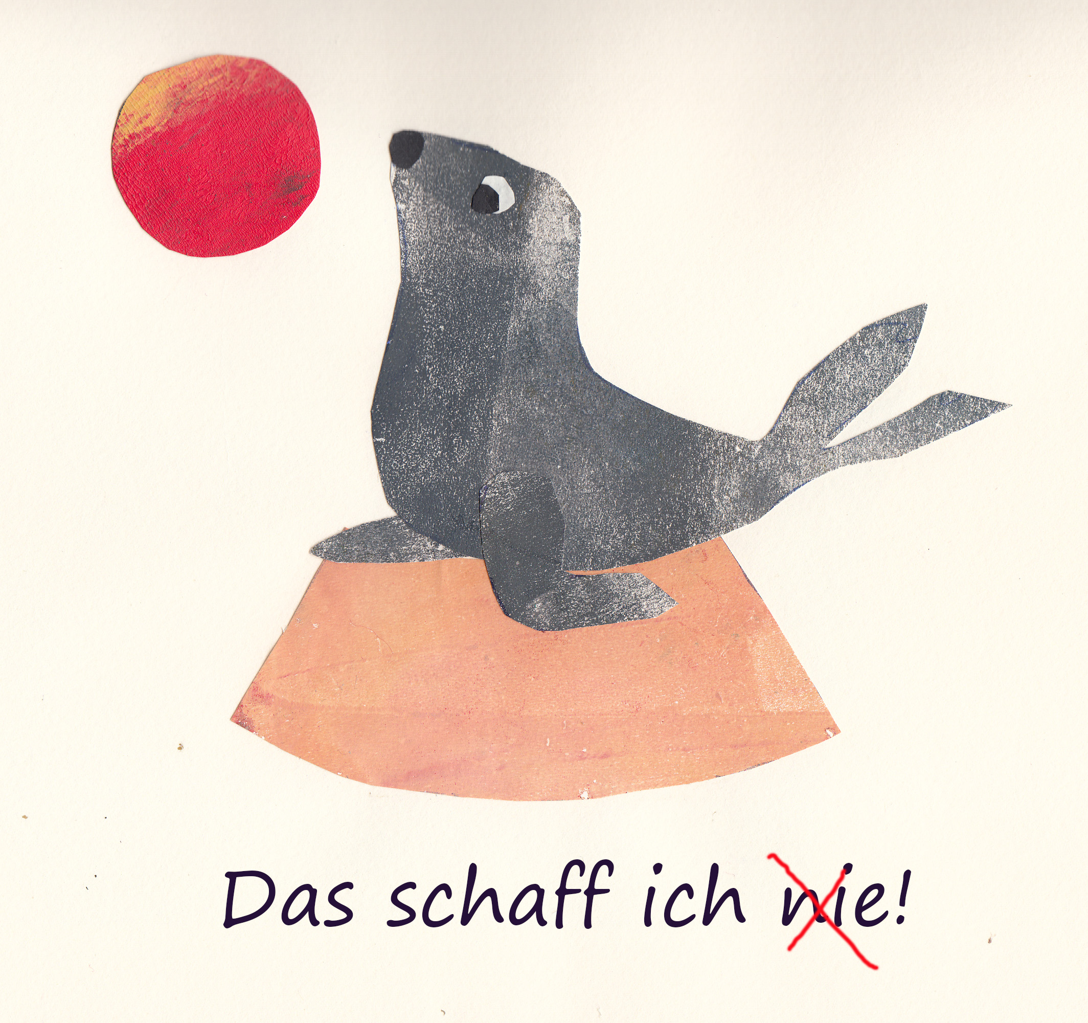 Collage Seehund Selbstwert